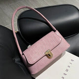 Retro Casual Stone Pattern Shoulder Bag Leather Chain Female Bag