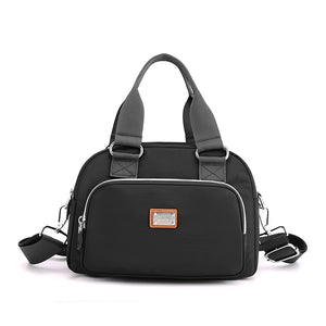 Women's Large Nylon Waterproof Crossbody Bag with Zipper Closure