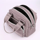 Women's Large Nylon Waterproof Crossbody Bag with Zipper Closure