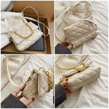 Women's Shoulder Bag Weaving PU Leather Messenger Bag