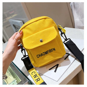 Net Red Canvas Bag Female Casual Student Shoulder Bag