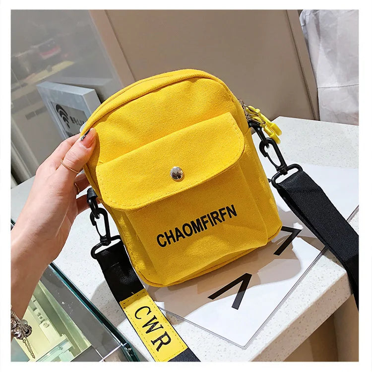 Net Red Canvas Bag Female Casual Student Shoulder Bag