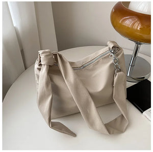 Nylon Shoulder Bag for Women Vintage Large Capacity Crossbody Bags