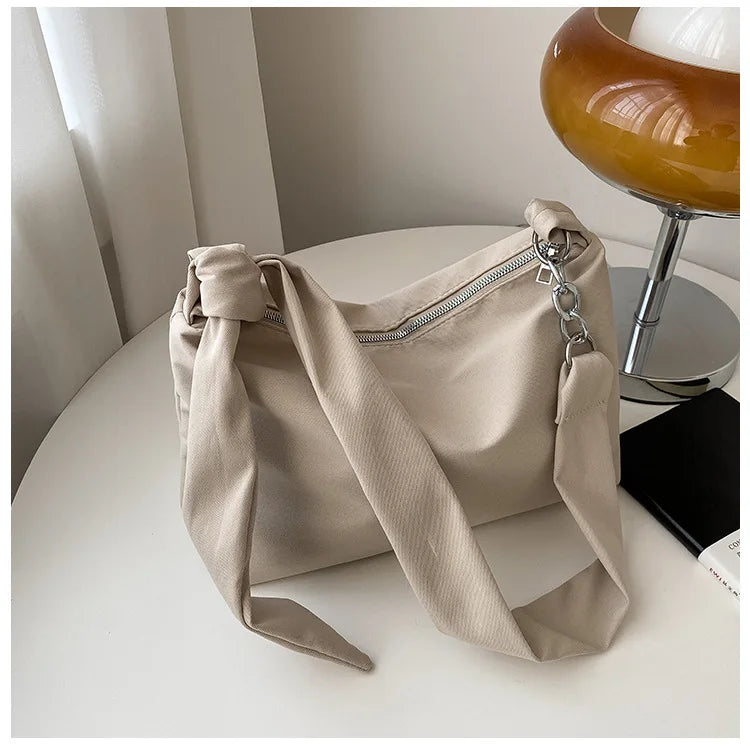 Nylon Shoulder Bag for Women Vintage Large Capacity Crossbody Bags