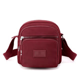 Casual Small Square Bag Lightweight Nylon Multi-compartment Mummy Bag