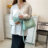 Crocodile Pattern Shoulder Bag Portable Bucket Bag