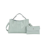 Crocodile Pattern Shoulder Bag Portable Bucket Bag