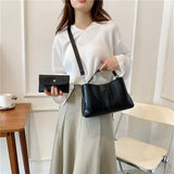 Crocodile Pattern Shoulder Bag Portable Bucket Bag