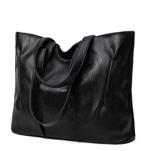 Soft Leather Shoulder Bag Women Large Capacity Handbags