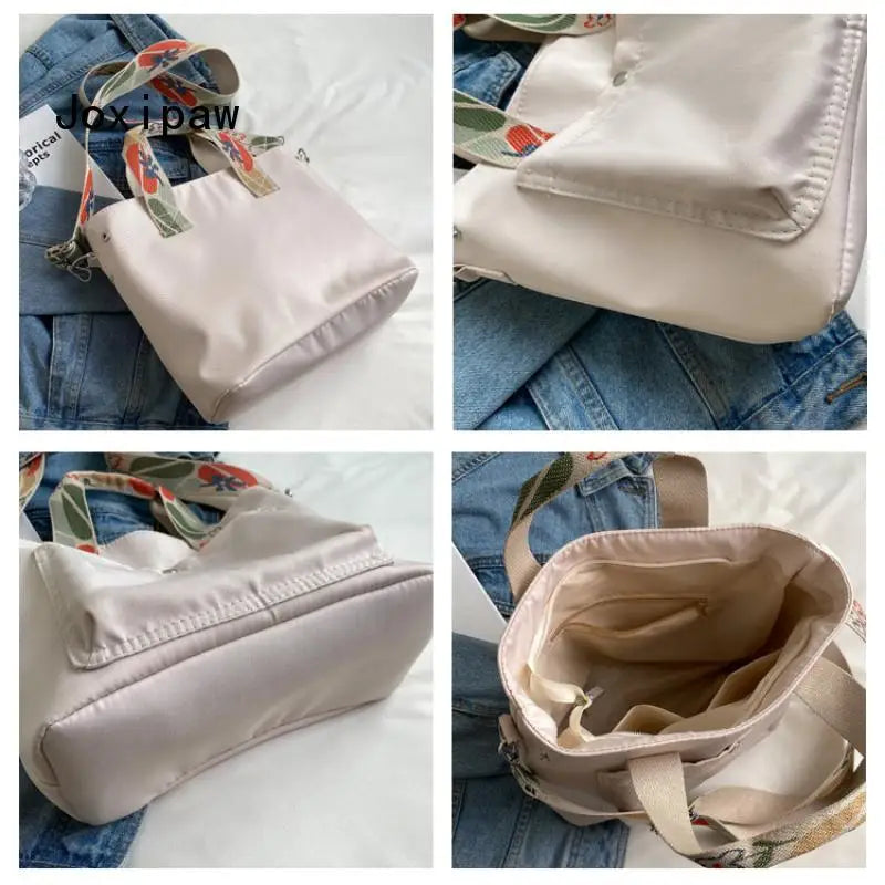 Vintage Large Capacity Shoulder Women Casual Tote Bag