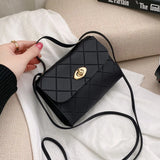 Casual Shoulder Bag PU Solid Female Messenger Bag Small Fresh Small Square Bag
