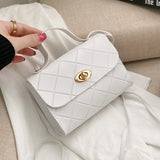 Casual Shoulder Bag PU Solid Female Messenger Bag Small Fresh Small Square Bag