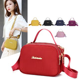 Canvas Small Square Shoulder Messenger Bag for Women
