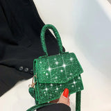 Sequins Crossbody Bag Small Handbag Mini Square Bag