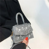 Sequins Crossbody Bag Small Handbag Mini Square Bag
