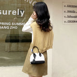 Women's Lingge Embroidery Camera Shoulder Bag Chain Crossbody Bags