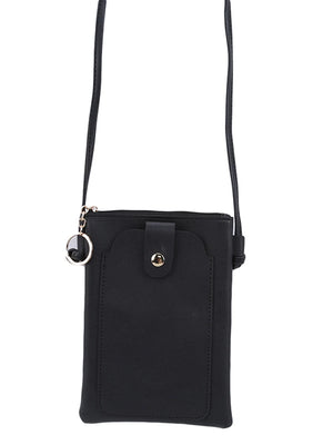 Small Mobile Phone Bag Pu Buckle Safety Shoulder Student Crossbody Bag