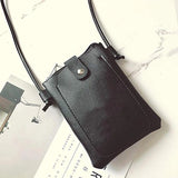 Small Mobile Phone Bag Pu Buckle Safety Shoulder Student Crossbody Bag