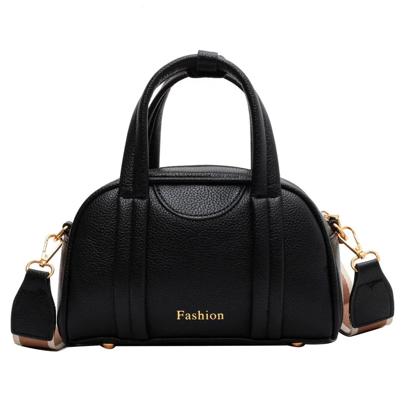 Small Tote Bag Women Shoulder Bags PU Leather Boston Crossbody Handbag