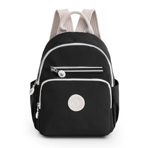 Small Women's Backpack Solid High Nylon Travel Bags Ladies Anti Theft Backpack