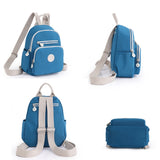 Small Women's Backpack Solid High Nylon Travel Bags Ladies Anti Theft Backpack