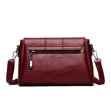 Women's Soft Crossbody PU Leather Handbag Shoulder Messenger Bag