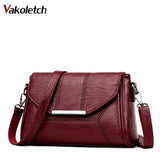 Women's Soft Crossbody PU Leather Handbag Shoulder Messenger Bag