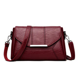 Women's Soft Crossbody PU Leather Handbag Shoulder Messenger Bag