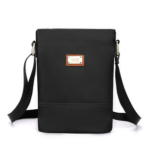 Small Nylon Shoulder Bag for Women with Wallet and Phone Pocket