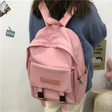 Nylon Waterproof Backpack Teenager Laptop Backbag School Bookbag Women Bag