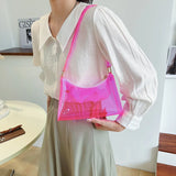 Transparent PVC Crossbody Bag Women Casual Shoulder Bag