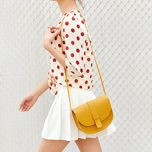Solid Saddle Bag Casual Women's Bag Female Single Shoulder Bag
