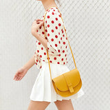 Solid Saddle Bag Casual Women's Bag Female Single Shoulder Bag