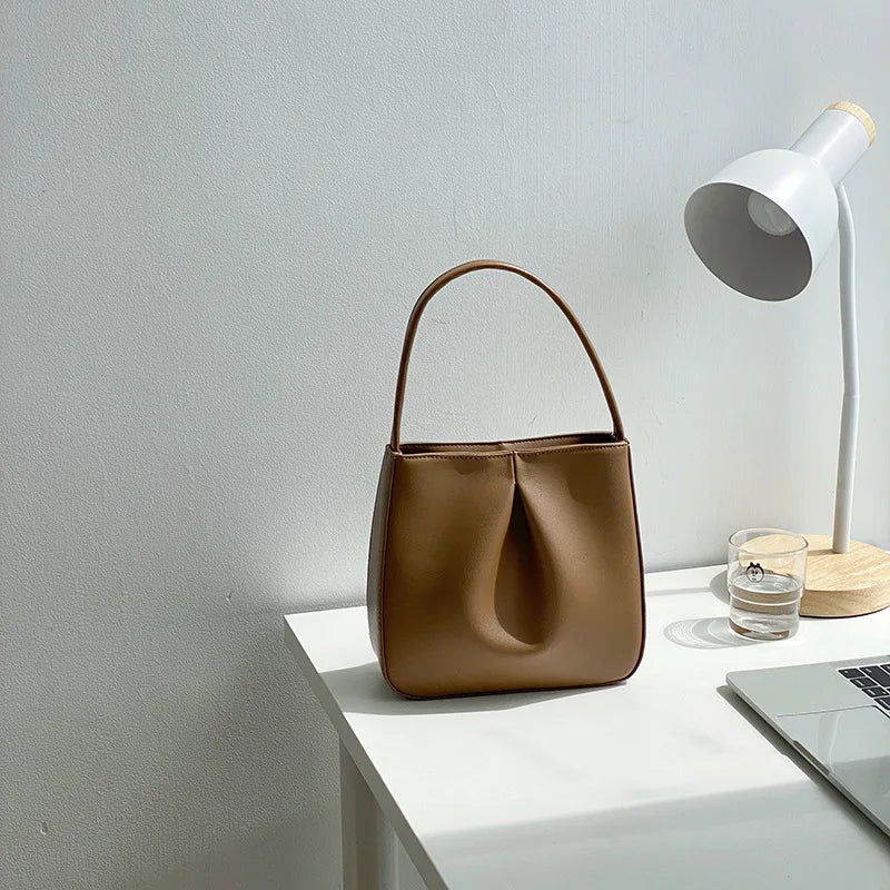 Spring Autum Square Bag High Leather Retro Casual Handbag Women's Bags