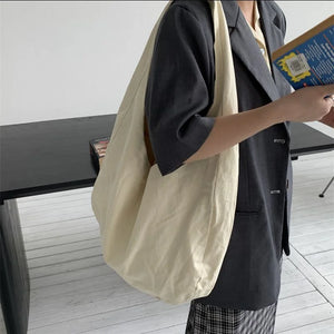 Canvas Crossbody Bag Large Capacity Retro Tote Shoulder Bags