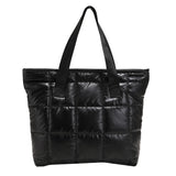 Spring Autum Women Winter Bag Padded Leather Handbags Vintage Handle C