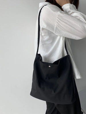 Spring Canvas Messenger Bag Large Eco Shopping Shoulder Bag For Women