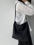 Spring Canvas Messenger Bag Large Eco Shopping Shoulder Bag For Women