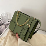 Spring Handbag Women One-shoulder Small Square Bag Casual Large Plaid Messenger