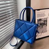 Spring Women Shoulder Bag Plaid Crossbody Bags Top Handle Bag