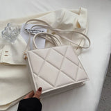 Spring Women Shoulder Bag Plaid Crossbody Bags Top Handle Bag