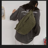 Hip-Hop Women Shoulder Bag Outdoor Sport Canvas Pack