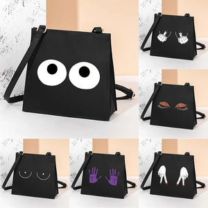 Square Bag Chest Pattern Crossbody Bag Portable Tote Bag Version Tide Diagonal B