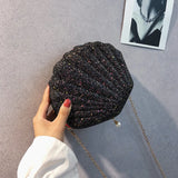 Mini Crossbody Bag Sparkling Conchoidal Chain Small Bag