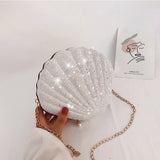 Mini Crossbody Bag Sparkling Conchoidal Chain Small Bag