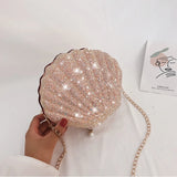 Mini Crossbody Bag Sparkling Conchoidal Chain Small Bag