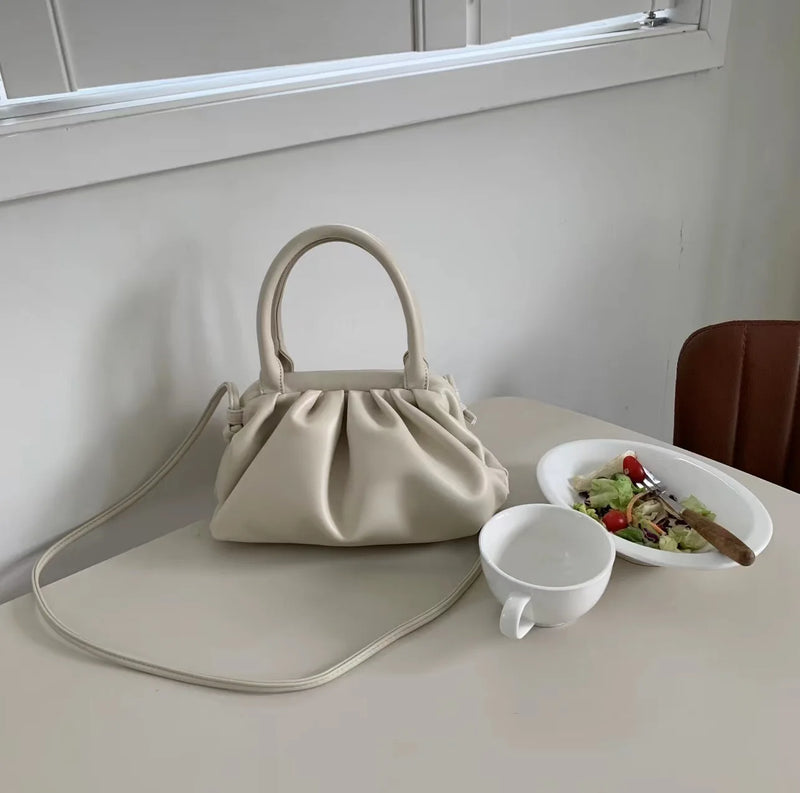 Pleated Cloud Mini Handbag Crossbody Small Bag