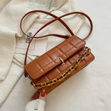 Plaid Chain Shoulder Bag Ladies Tote Bag