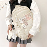 Women's Waterproof Backpack Student Girls School Nylon Backpack