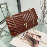 Women's Chain Crossbody Bag Soft Leather Lady Phone Bag
